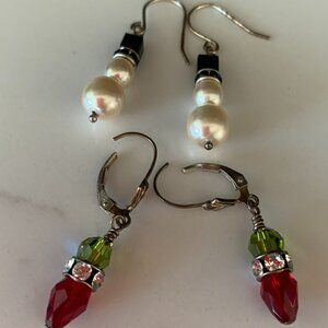 Two Pair Holiday Earrings